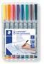 Alkoholmentes marker készlet, OHP, 0,4 mm, STAEDTLER "Lumocolor® 311 S", 8 különböző szín