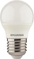 LED izzó, E27, kisgömb, 6,5W, 806lm, 2700K (MF), SYLVANIA 