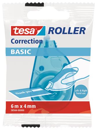 Hibajavító roller, mini, 4 mm x 6 m, TESA "Basic"