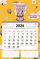 Naptár, fali, diák, 2026/2027 tanév, TOPTIMER, 
