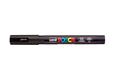 Dekormarker, 0,9-1,3 mm, UNI "Posca PC-3M", fekete