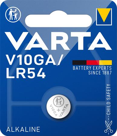 Gombelem, V10GA/LR1130/LR54/189, 1 db, VARTA