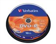 DVD-R lemez, AZO, 4,7GB, 16x, 10 db, hengeren, VERBATIM