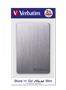 2,5" HDD (merevlemez), 2TB, USB 3.2, alumínium borítás, VERBATIM "Store n Go", szürke