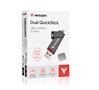 Pendrive, 512GB, USB-A/C 3.2 Gen1, VERBATIM 