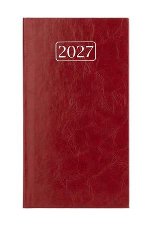 Zsebnaptár, álló elrendezésű, VICTORIA OFFICE "Chrono", bordó (2027 évi)