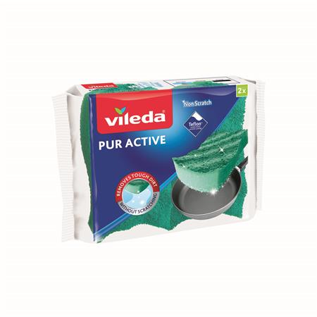 Mosogatószivacs, 2 db,  VILEDA "Pur Active"