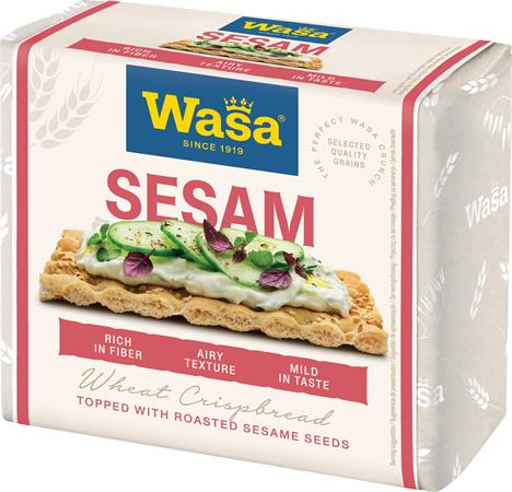 Ropogós kenyér, rozslisztből, 200 g, WASA "Sesamo" szezámmagos