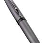 Golyóstoll, 0,7 mm, metál ezüst tolltest, ezüst klip, WATERMAN 