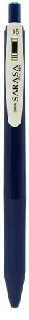 Zseléstoll, 0,33 mm, nyomógombos, ZEBRA "Sarasa Clip Vintage", sötétkék