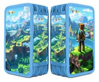 Tolltartó, töltött, 3 emeletes, cipzáras, 