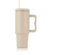 Termoszbögre, 1,2 l,  szívószállal, füllel, bézs