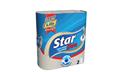 Háztartási papírtörlő, 2 rétegű, 2 tekercses, "Star Duo"