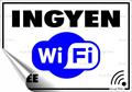 Információs matrica, 11,6x16,6 cm, "Ingyen Wifi"