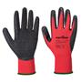 Védőkesztyű, latex, XL méret "Flex Grip", piros-fekete