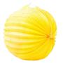 Lampion, kerek, 22 cm, sárga